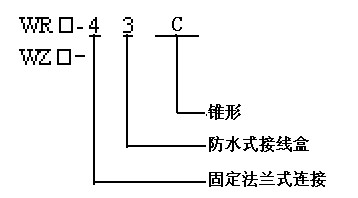 錐形管法蘭連接熱電偶（熱電阻）型譜