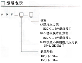 膜片压力表