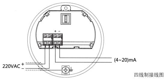 水滴天线雷达物位计四线制接线图