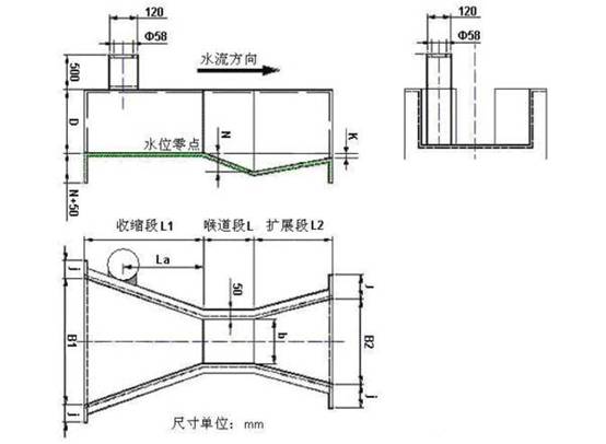 超声波明渠流量计外形尺寸图