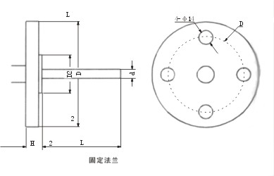 双金属温度计固定法兰