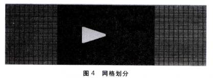 大口径涡街流量计网格划分图示